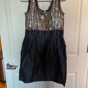 Navy and sequin BCBG cocktail dress
